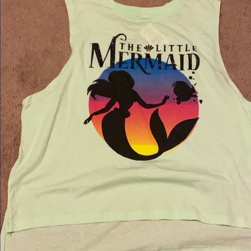 Green Little Mermaid top
